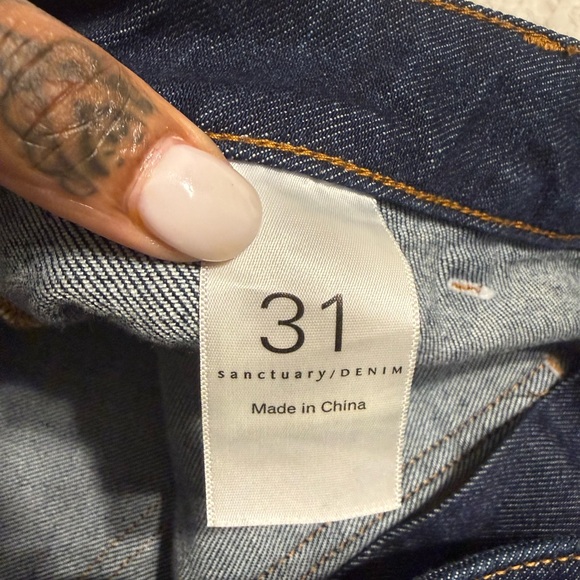 Sanctuary Dark Blue Flare Jeans - Picture 6 of 14